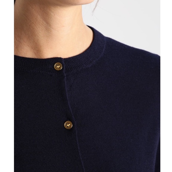 J. Crew Navy Merino Wool Jackie Cardigan Twin Set - Picture 3 of 8